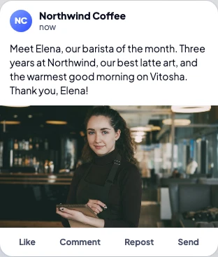 The LinkedIn preview