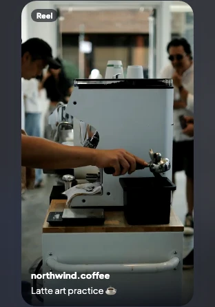 The Instagram Reel preview