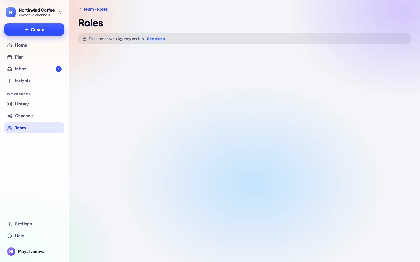 The custom role editor: a client lead who writes and approves