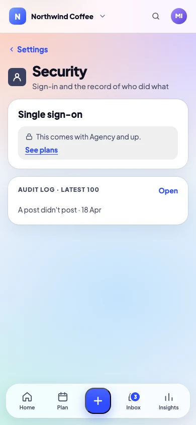Two-factor and the devices signed in, on a phone